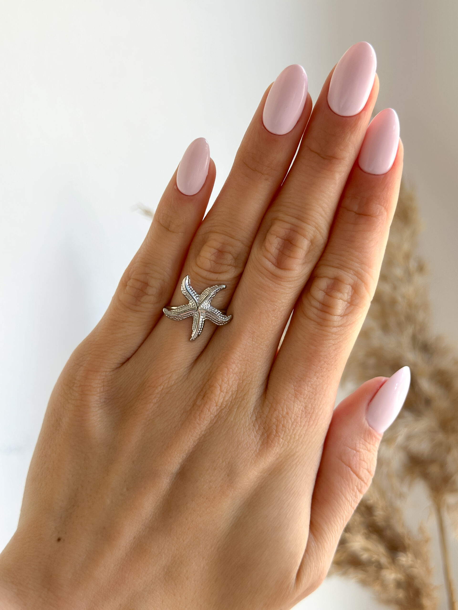 Anillo Estrella De Mar Aguamiel